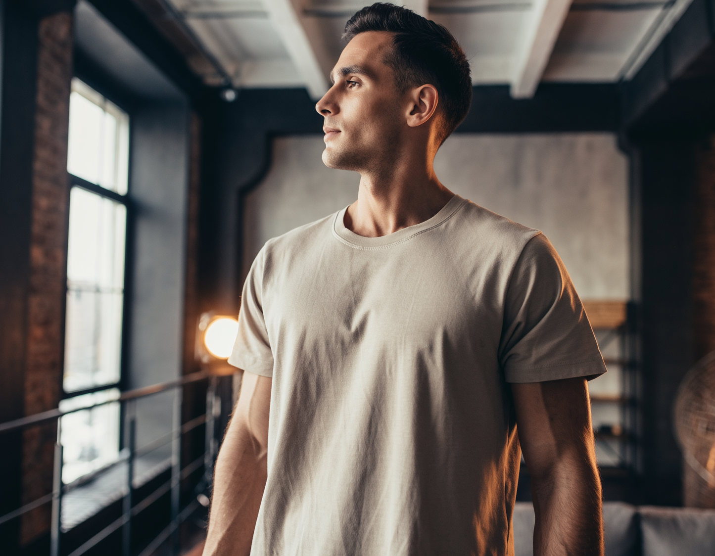 OG Beige Oversised T shirt Black