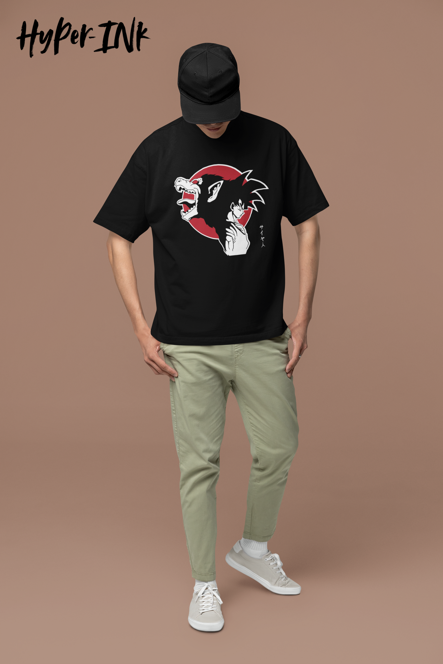 Dragon Oversised T shirt Black