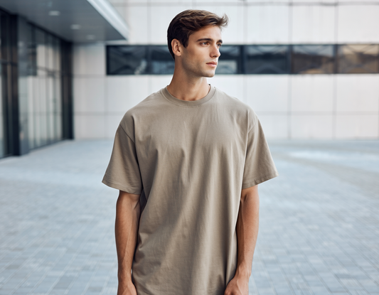 OG Beige Oversised T shirt Black