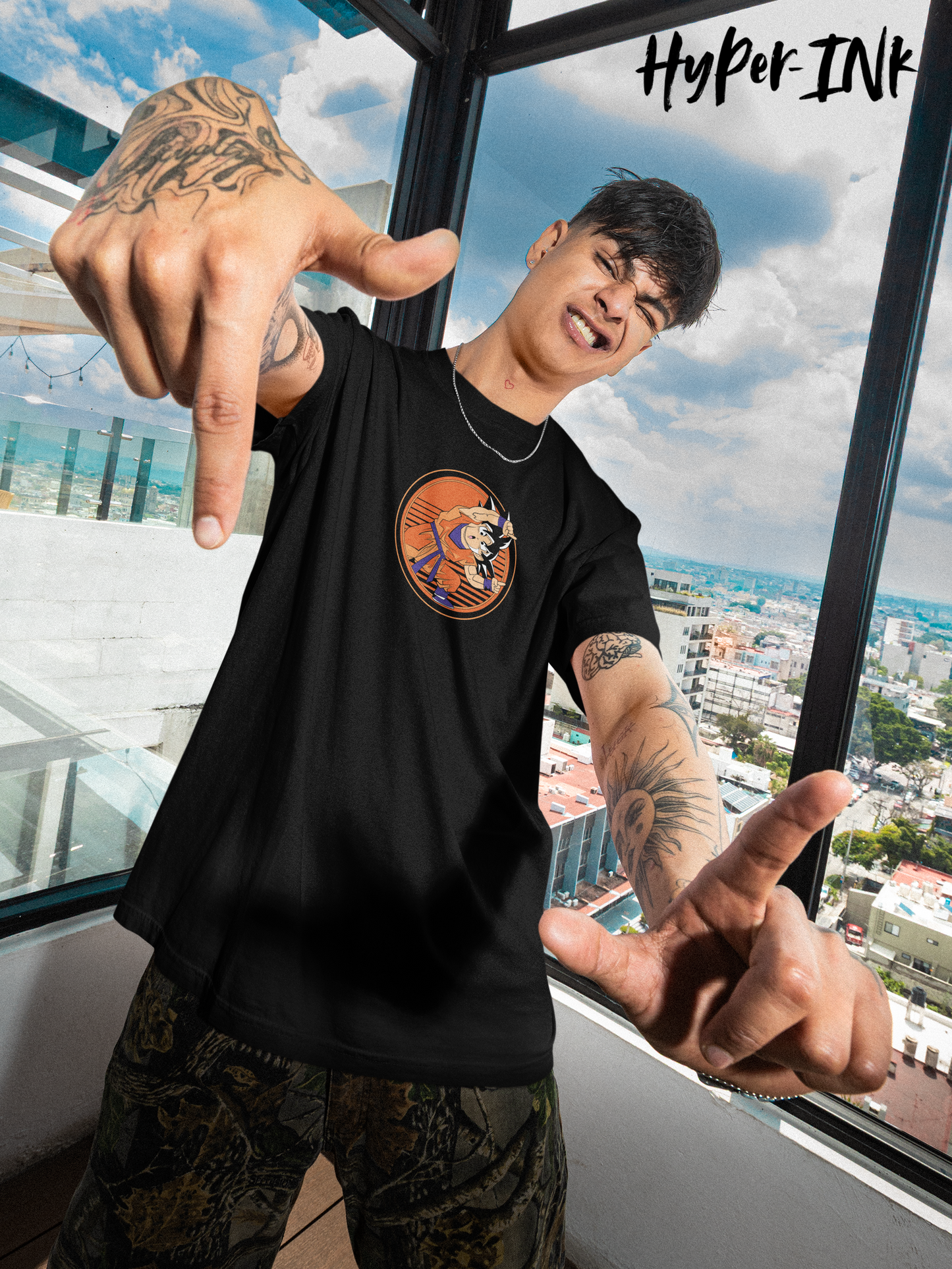 Goku  Anime Oversised T shirt Black