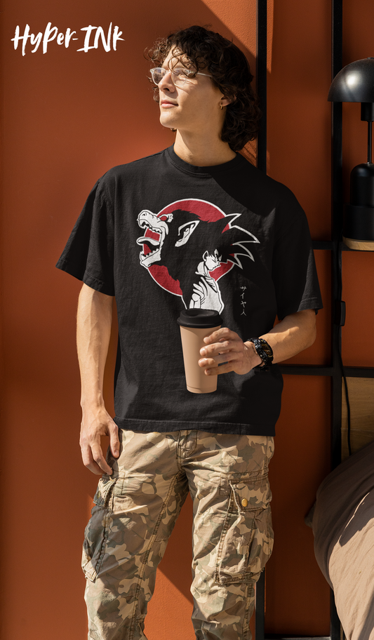 Dragon Oversised T shirt Black